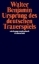 Buchcover und Innenansicht für das Buch: Ursprung des deutschen Trauerspiels
