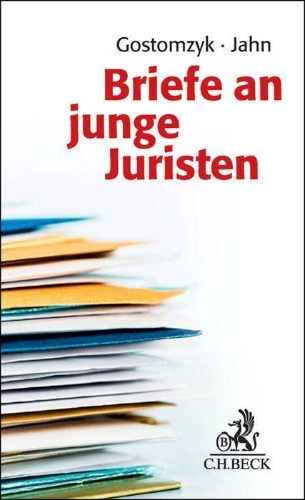 Buchcover und Innenansicht für das Buch: Briefe an junge Juristen