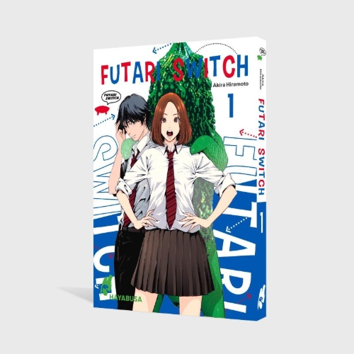Buchcover und Innenansicht für das Buch: Futari Switch