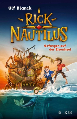 Buchcover und Innenansicht für das Buch: Rick Nautilus - Gefangen auf der Eiseninsel