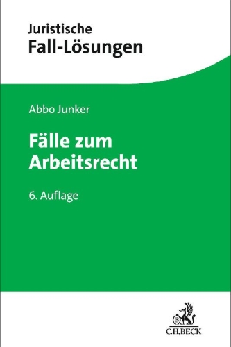 Buchcover und Innenansicht für das Buch: Fälle zum Arbeitsrecht
