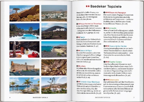 Buchcover und Innenansicht für das Buch: Baedeker SMART Reiseführer Lanzarote