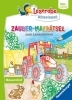 Buchcover und Innenansicht für das Buch: Leserabe Rätselspaß - Zauber-Malrätsel zum Lesenlernen: Bauernhof (Vor-Lesestufe)