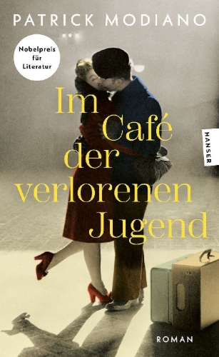 Buchcover und Innenansicht für das Buch: Dans le café de la jeunesse perdue