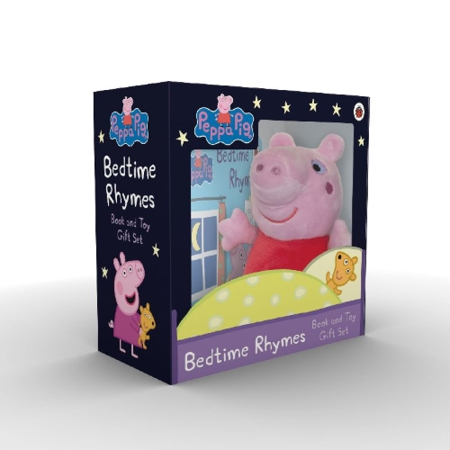 Buchcover und Innenansicht für das Buch: Peppa Pig: Bedtime Rhymes Book and Toy Gift Set