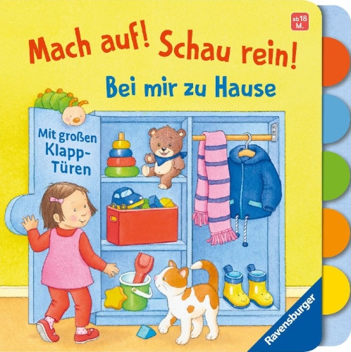 Buchcover und Innenansicht für das Buch: Mach auf! Schau rein! Zu Hause