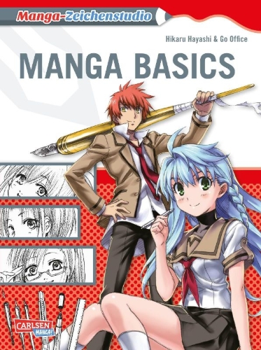 Buchcover und Innenansicht für das Buch: Manga-Zeichenstudio: Manga Basics