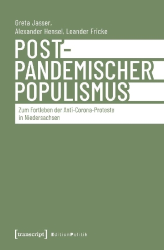 Buchcover und Innenansicht für das Buch: Postpandemischer Populismus