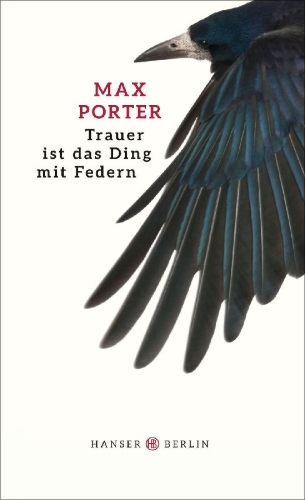 Buchcover und Innenansicht für das Buch: Grief is the Thing with Feathers