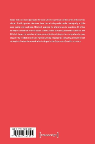 Buchcover und Innenansicht für das Buch: External Communication in Social Media During Asymmetric Conflicts