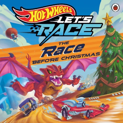 Buchcover und Innenansicht für das Buch: Hot Wheels: The Race Before Christmas