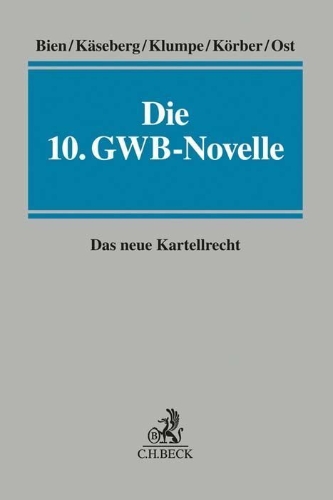 Buchcover und Innenansicht für das Buch: Die 10. GWB-Novelle