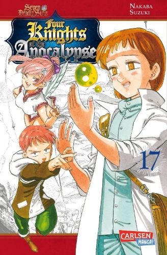 Buchcover und Innenansicht für das Buch: Mokushiroku no yonkishi
