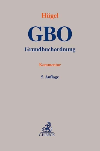 Buchcover und Innenansicht für das Buch: Grundbuchordnung. GBO