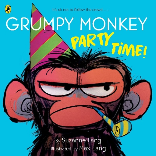 Buchcover und Innenansicht für das Buch: Grumpy Monkey Party Time!
