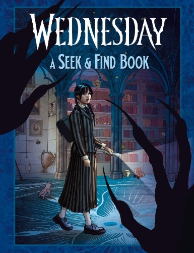Buchcover und Innenansicht für das Buch: Wednesday: A Seek-and-Find Book