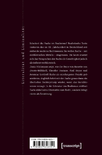 Buchcover und Innenansicht für das Buch: Rache im Realismus