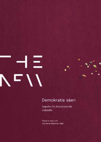 Buchcover und Innenansicht für das Buch: Demokratie säen