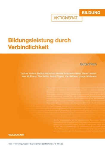 Buchcover und Innenansicht für das Buch: Bildungsleistung durch Verbindlichkeit