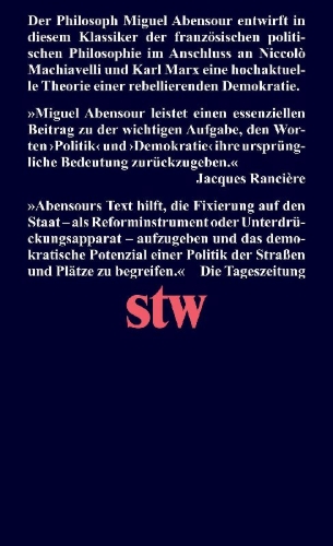 Buchcover und Innenansicht für das Buch: La démocratie contre l'état