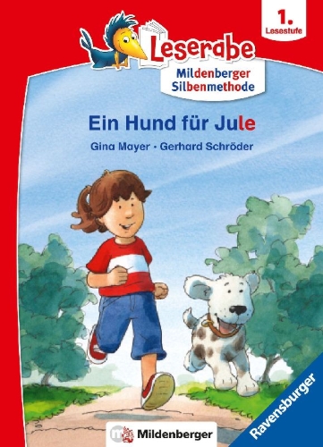 Buchcover und Innenansicht für das Buch: Leserabe mit Mildenberger Silbenmethode - Ein Hund für Jule