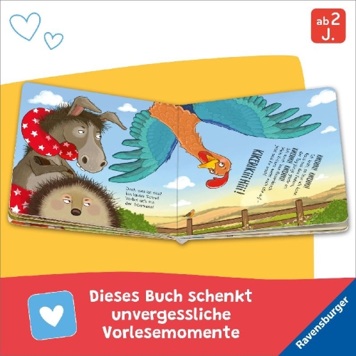 Buchcover und Innenansicht für das Buch: Kikeriki! Vorbei ist's mit der Träumerei!