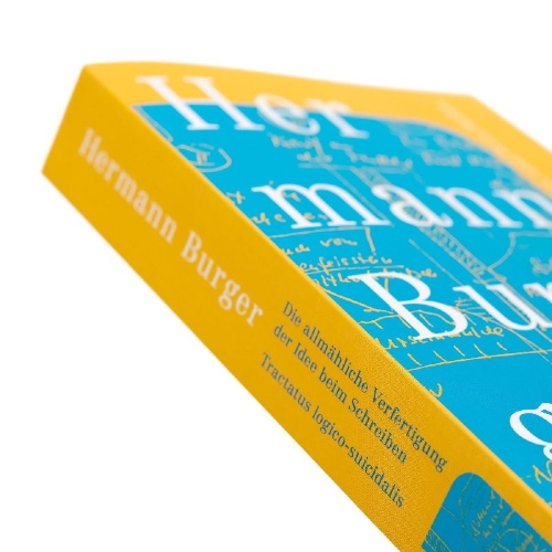 Buchcover und Innenansicht für das Buch: Die allmähliche Verfertigung der Idee beim Schreiben. Tractatus logico-suicidalis