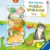 Buchcover und Innenansicht für das Buch: Mein liebstes Puzzle-Spielbuch - Tiere