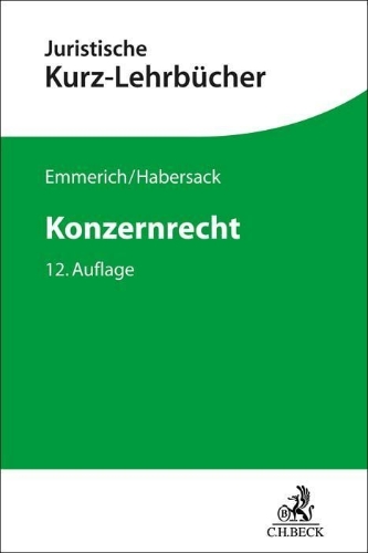 Buchcover und Innenansicht für das Buch: Konzernrecht