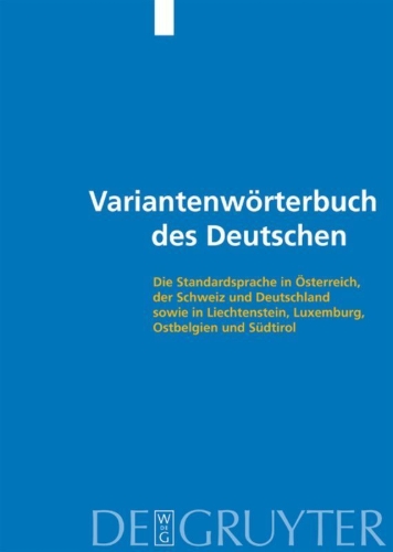 Buchcover und Innenansicht für das Buch: Variantenwörterbuch des Deutschen