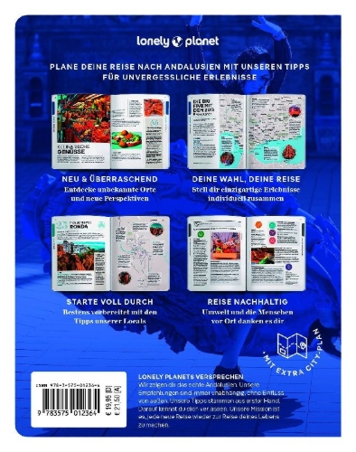 Buchcover und Innenansicht für das Buch: LONELY PLANET Reiseführer Entdecke Andalusien