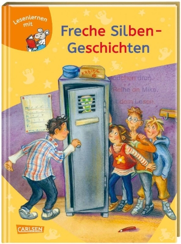 Buchcover und Innenansicht für das Buch: LESEMAUS zum Lesenlernen Sammelbände: Freche Silben-Geschichten