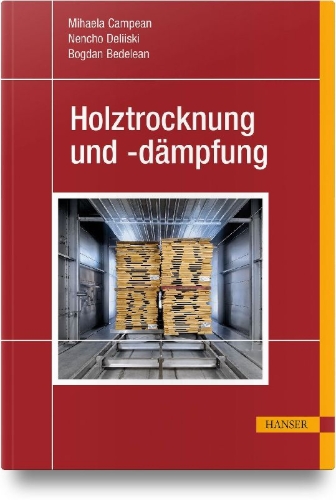 Buchcover und Innenansicht für das Buch: Holztrocknung und -dämpfung