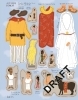 Buchcover und Innenansicht für das Buch: Mein Anzieh-Stickerbuch: Bei den Römern