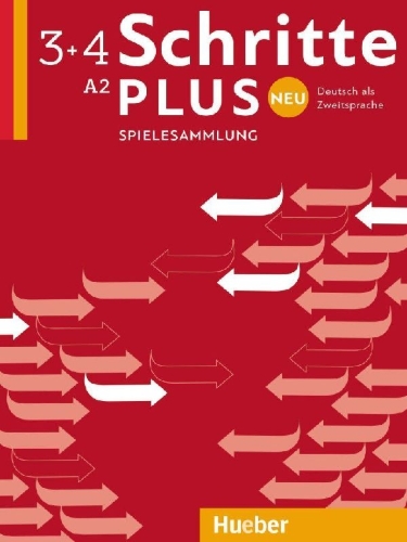 Buchcover und Innenansicht für das Buch: Schritte plus Neu 3+4 A2 Deutsch als Zweitsprache. Spielesammlung