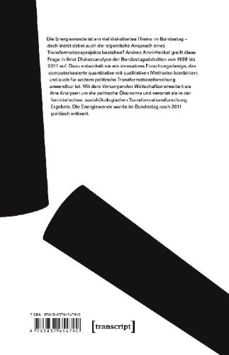 Buchcover und Innenansicht für das Buch: Die Energiewende im Bundestag: ein politisches Transformationsprojekt?