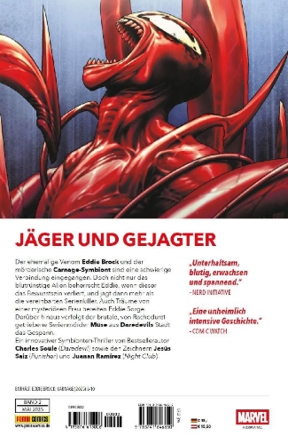 Buchcover und Innenansicht für das Buch: Eddie Brock: Carnage (2025) #6-#10