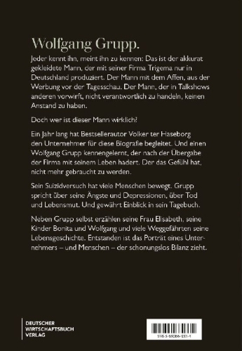 Buchcover und Innenansicht für das Buch: Wolfgang Grupp