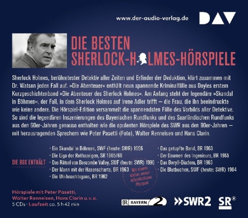 Buchcover und Innenansicht für das Buch: Sherlock Holmes 2 - Die Abenteuer