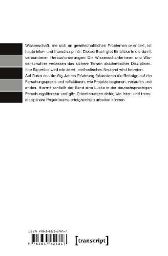 Buchcover und Innenansicht für das Buch: Interdisziplinär und transdisziplinär forschen
