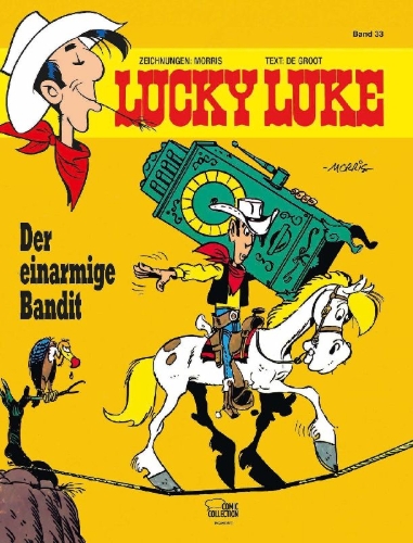 Buchcover und Innenansicht für das Buch: Lucky Luke 18: Le bandit manchot