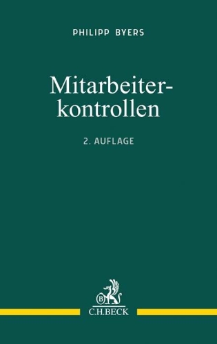 Buchcover und Innenansicht für das Buch: Mitarbeiterkontrollen