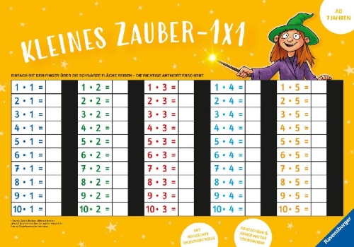 Buchcover und Innenansicht für das Buch: Zaubertafel: Kleines Zauber-1x1