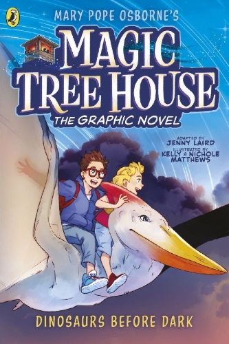 Buchcover und Innenansicht für das Buch: Magic Tree House 17: Dinosaurs Before Dark