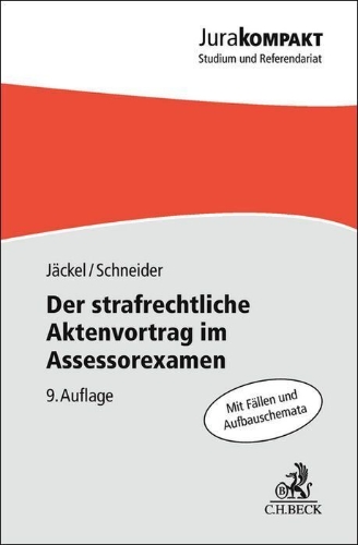 Buchcover und Innenansicht für das Buch: Der strafrechtliche Aktenvortrag im Assessorexamen