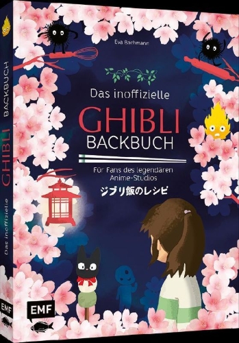 Buchcover und Innenansicht für das Buch: Das inoffizielle Ghibli-Backbuch