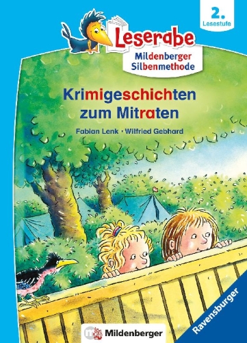 Buchcover und Innenansicht für das Buch: Krimigeschichten zum Mitraten - Leserabe ab 2. Klasse - Erstlesebuch für Kinder ab 7 Jahren (mit Mildenberger Silbenmethode)