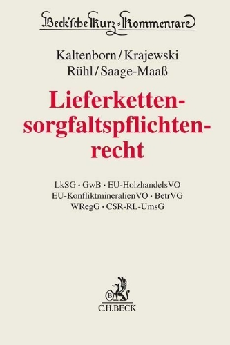 Buchcover und Innenansicht für das Buch: Lieferkettensorgfaltspflichtenrecht