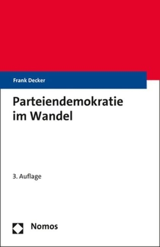 Buchcover und Innenansicht für das Buch: Parteiendemokratie im Wandel