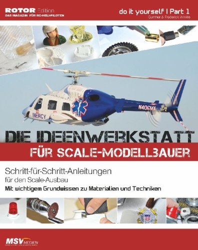 Buchcover und Innenansicht für das Buch: Die Ideenwerkstatt Scale-Modellbau